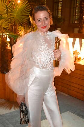 Maren Eggert bei der Aftershow Party nach der 71. Verleihung des Deutschen Filmpreises 2021 im Palais am Funkturm in der Messe Berlin. Berlin, 01.10.2021