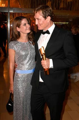 Tanit Koch und Oliver Masucci bei der Aftershow Party nach der 71. Verleihung des Deutschen Filmpreises 2021 im Palais am Funkturm in der Messe Berlin. Berlin, 01.10.2021