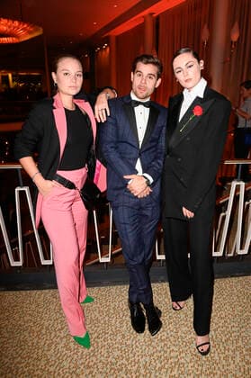 Sonja Gerhardt, Lucas Reiber und Lea van Acken bei der Aftershow Party nach der 71. Verleihung des Deutschen Filmpreises 2021 im Palais am Funkturm in der Messe Berlin. Berlin, 01.10.2021