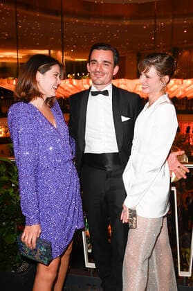 Caroline Hartig, Hannes Wegener und Svenja Jung bei der Aftershow Party nach der 71. Verleihung des Deutschen Filmpreises 2021 im Palais am Funkturm in der Messe Berlin. Berlin, 01.10.2021