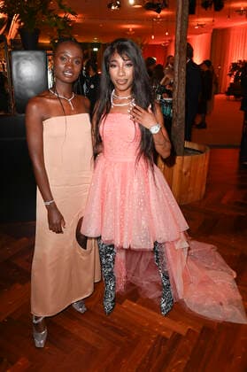 Lorna Ishema und Eunique bei der Aftershow Party nach der 71. Verleihung des Deutschen Filmpreises 2021 im Palais am Funkturm in der Messe Berlin. Berlin, 01.10.2021