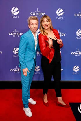 Marcel Mann und Mirja Regensburg bei der Verleihung des 25. Deutschen Comedypreises 2021 in Brainpool TV Studio. Köln, 01.10.2021