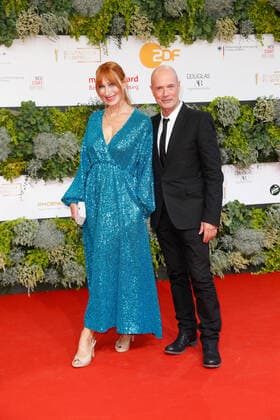 Deutscher Filmpreis 2021 Andrea Sawatzki mit Ehemann Christian Berkel auf dem roten Teppich bei der Verleihung der Lola - Deutscher Filmpreis 2021 im Palais am Funkturm in der Messe Berlin. Copyright: xEventpressxGolejewskix