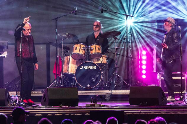 Andre Herzberg, Stefan Dohanetz und Andre Drechsler von Pankow live beim Canaletto - Das Dresdner Stadtfest 2021 auf der Bühne Theaterplatz. Dresden, 03.10.2021