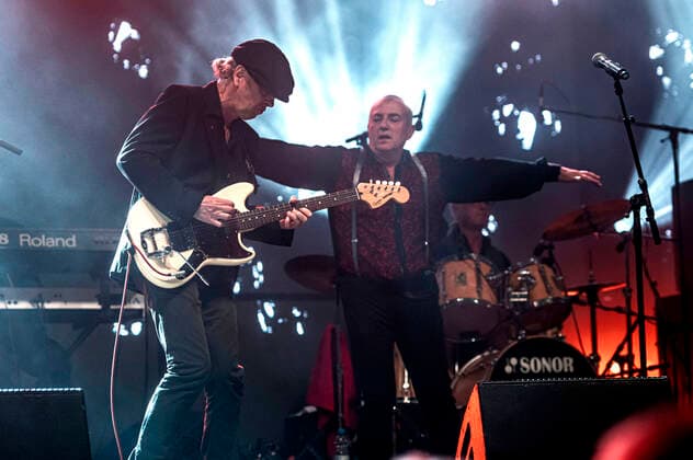 Jürgen Ehle, Andre Herzberg und Stefan Dohanetz von Pankow live beim Canaletto - Das Dresdner Stadtfest 2021 auf der Bühne Theaterplatz. Dresden, 03.10.2021