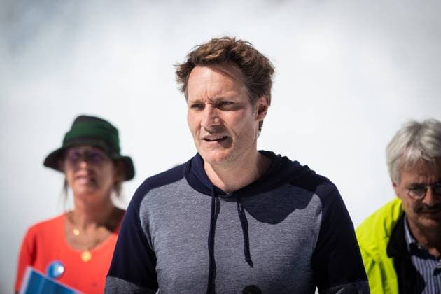 Pressekonferenz: Klima-Bündnis auf der Zugspitze Für ein wirksames Klimaschutzgesetz sofort Im Bild: Ludwig Hartmann, Fraktionsvorsitzender Bündnis 90 Die Grünen im bay. Landtag. Vorstellung vom Forderungspapier zum Klimaschutz in Bayern des Bund Naturschutz, LBV, Grüne ÖDP und SPD am 02.09.2021 Pressekonferenz: Klima-Bündnis auf der Zugspitze Für ein wirksames Klimaschutzgesetz sofort Zugspitze Bavaria Germany Copyright: xLukasxSchulzxxxaal.photox