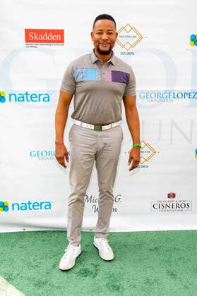 Derrex Brady beim 14. George Lopez Celebrity Golf Classic Turnier im Lakeside Country Club. Toluca Lake, 04.10.2021
