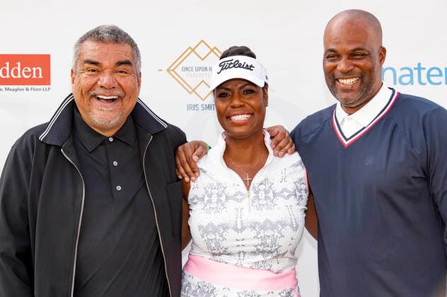 George Lopez, Omarose Manigault-Newman und Chris Spencer beim 14. George Lopez Celebrity Golf Classic Turnier im Lakeside Country Club. Toluca Lake, 04.10.2021