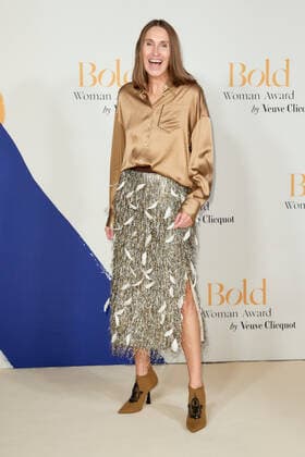 Bold Woman Award 2021 Annette Weber auf dem roten Teppich bei der Verleihung des Bold Woman Awards von Veuve Clicquot in der Französischen Botschaft in Berlin. Copyright: xEventpressxGolejewskix