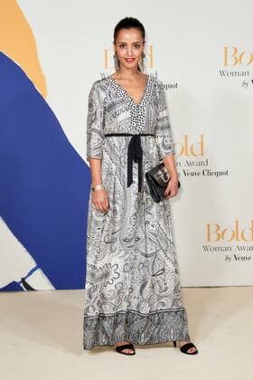 Bold Woman Award 2021 Sawsan Chebli auf dem roten Teppich bei der Verleihung des Bold Woman Awards von Veuve Clicquot in der Französischen Botschaft in Berlin. Copyright: xEventpressxGolejewskix