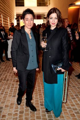 Bold Woman Award 2021 Dunja Hayali und Loretta Stern beim Empfang vor der Verleihung des Bold Woman Awards von Veuve Clicquot in der Französischen Botschaft in Berlin. Copyright: xEventpressxGolejewskix