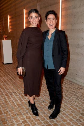 Bold Woman Award 2021 Katharina Hamberger und Dunja Hayali beim Empfang vor der Verleihung des Bold Woman Awards von Veuve Clicquot in der Französischen Botschaft in Berlin. Copyright: xEventpressxGolejewskix