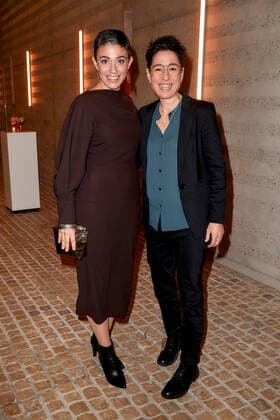 Bold Woman Award 2021 Katharina Hamberger und Dunja Hayali beim Empfang vor der Verleihung des Bold Woman Awards von Veuve Clicquot in der Französischen Botschaft in Berlin. Copyright: xEventpressxGolejewskix