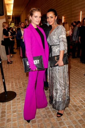 Bold Woman Award 2021 Marie von den Benken und Sawsan Chebli beim Empfang vor der Verleihung des Bold Woman Awards von Veuve Clicquot in der Französischen Botschaft in Berlin. Copyright: xEventpressxGolejewskix