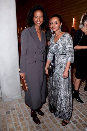 Bold Woman Award 2021 Sara Nuru und Sawsan Chebli beim Empfang vor der Verleihung des Bold Woman Awards von Veuve Clicquot in der Französischen Botschaft in Berlin. Copyright: xEventpressxGolejewskix
