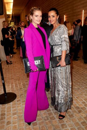 Bold Woman Award 2021 Marie von den Benken und Sawsan Chebli beim Empfang vor der Verleihung des Bold Woman Awards von Veuve Clicquot in der Französischen Botschaft in Berlin. Copyright: xEventpressxGolejewskix