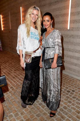 Bold Woman Award 2021 Mia Florentine Weiss und Sawsan Chebli beim Empfang vor der Verleihung des Bold Woman Awards von Veuve Clicquot in der Französischen Botschaft in Berlin. Copyright: xEventpressxGolejewskix