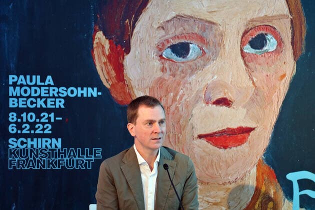 Bilder des Jahres 2021, Entertainment 10 Oktober Entertainment Themen der Woche KW40 Entertainment Bilder des Tages 07.10.2021, Frankfurt am Main, DEU, Paula Modersohn-Becker in der Schirn. Mit rund 120 Gemälden und Zeichnungen aus allen Schaffensphasen zeigt die Schirn einen Ueberblick ueber das aussergewoehnliche Schaffen dieser Kuenstlerin. Philipp Demandt, Direktor der Schirn, bei der Pressekonferenz *** 07 10 2021, Frankfurt am Main, DEU, Paula Modersohn Becker at the Schirn With around 120 paintings and drawings from all creative phases, the Schirn is showing an overview of this artists extraordinary oeuvre Philipp Demandt, Director of the Schirn, at the press conference
