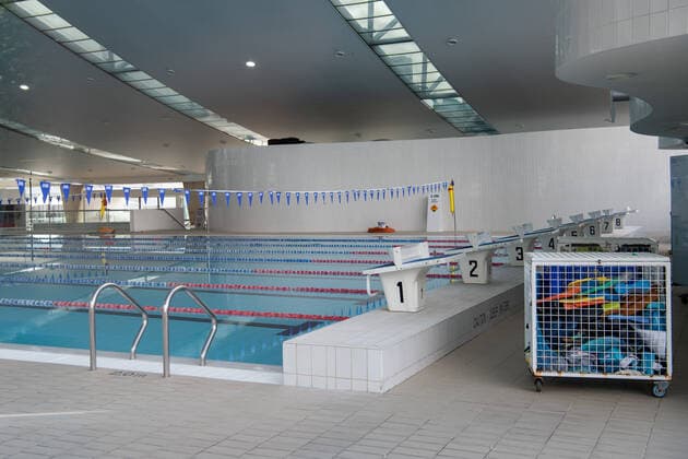 NSW CORONAVIRUS COVID19, General view of an empty Ian Thorpe Aquatic Centre, which will reopen to double vaccinated people on Monday October 11th, in Sydney, Friday, October 8, 2021. NSW is just days from enjoying new freedoms and Premier Dominic Perrottet says some parts of the roadmap will be expedited, including changes to mask rules. ( NO ARCHIVING, EDITORIAL USE ONLY, NO USE IN BOOKS WITHOUT CONSENT SYDNEY NSW AUSTRALIA  Copyright: xBIANCAxDExMARCHIx 20211008001584083483
