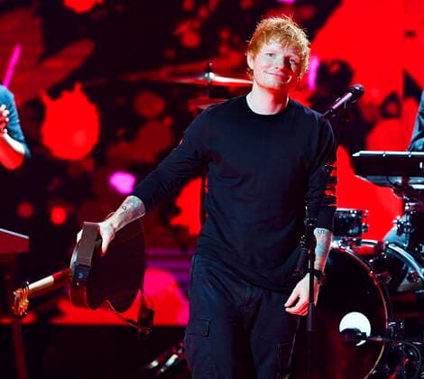 Ed Sheeran appears in Idol on TV4 during his visit to Sweden 2021 10 08 c Karin Törnblom TT code 2377 Stockholm Sweden x2377x,  Copyright: xKarinxTörnblom TTx ED SHEERAN IDOL