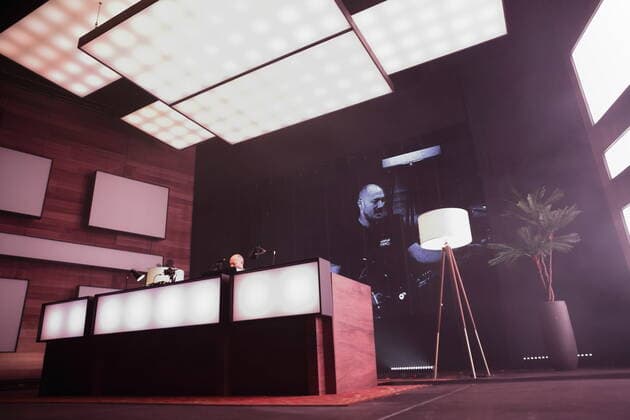 Paul Kalkbrenner bei einem Konzert in der Verti Music Hall in Berlin, 8. Oktober 2021. Paul Kalkbrenner in Berlin