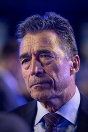Venstre holder landsmoede i Jyske Bank BOXEN i Herning, loerdag den 9. oktober 2021. Tidligere statsminister og formand for Venstre Anders Fogh Rasmussen.. , Herning Denmark *** Venstre holds national meeting in Jyske Bank BOXEN in Herning, Saturday 9 October 2021 Former Prime Minister and chairman of Venstre Anders Fogh Rasmussen, Herning Denmark  Copyright: BoxAmstrup BoxAmstrupx COP104 spdk20211009-140153-L