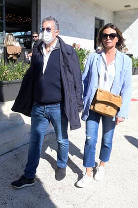 October 10, 2021, Rome, Italy: Lucio Presta and Paola Perego attend the Tennis & Friends event organized by the Agostino Gemelli University Polyclinic Foundation and CONI, in favor of Health and Sport for the development of psychophysical well-being which was held at the Foro Italico. Rome Italy - ZUMAs197 20211010_zaa_s197_044 Copyright: xMarioxCartellix