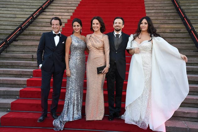 Hans Werner Meyer, Fatma Said, Desiree Nosbusch, Cornelius Meister, Sonya Yoncheva beim Opus Klassik 2021 im Konzerthaus am Gendarmenmarkt in Berlin am 10.10.2021