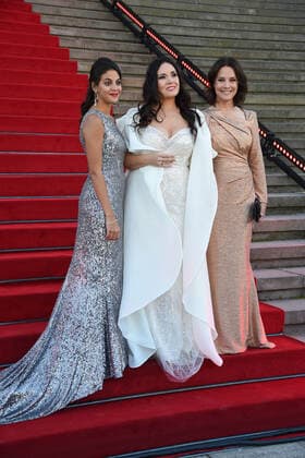 Fatma Said, Sonya Yoncheva, Desiree Nosbusch beim Opus Klassik 2021 im Konzerthaus am Gendarmenmarkt in Berlin am 10.10.2021