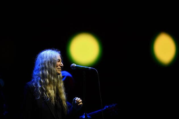 October 10, 2021, Rome, Italy: Patti Smith during the concert at La Nuvola Roma, as part of the first edition of the event Riemergere promoted by EUR Culture per Roma, 10 October 2021 Rome Italy - ZUMAl164 1007205287st Copyright: xDomenicoxCippitellix