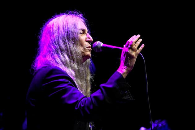 Italy: Patti Smith Live at Nuvola Patti Smith during the concert at La Nuvola Roma, as part of the first edition of the event Riemergere promoted by EUR Culture per Roma, 10 October 2021 Rome Italy La Nuvola Copyright: DomenicoxCippitelli