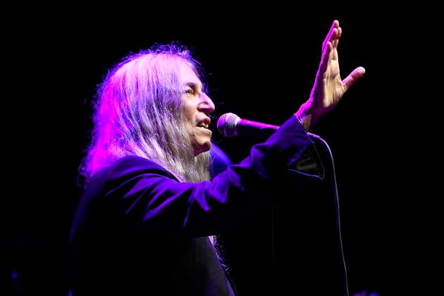 Italy: Patti Smith Live at Nuvola Patti Smith during the concert at La Nuvola Roma, as part of the first edition of the event Riemergere promoted by EUR Culture per Roma, 10 October 2021 Rome Italy La Nuvola Copyright: DomenicoxCippitelli