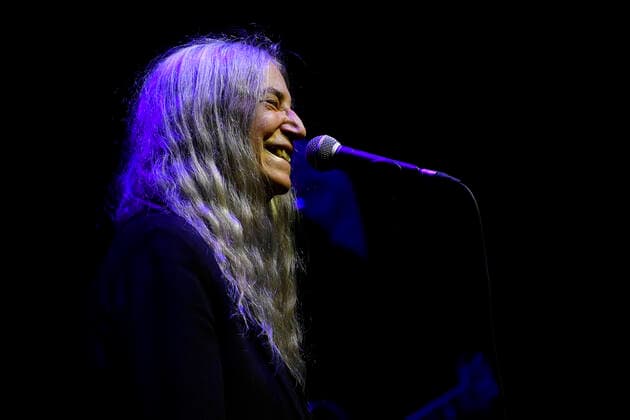 Italy: Patti Smith Live at Nuvola Patti Smith during the concert at La Nuvola Roma, as part of the first edition of the event Riemergere promoted by EUR Culture per Roma, 10 October 2021 Rome Italy La Nuvola Copyright: DomenicoxCippitelli