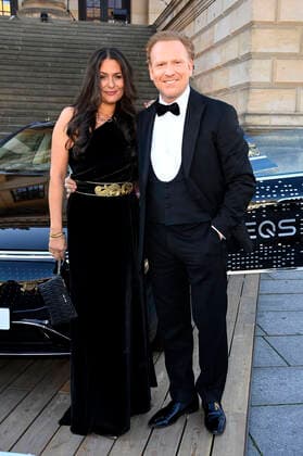 Daniel Hope mit Ehefrau Silvana bei der Verleihung des Opus Klassik 2021 im Konzerthaus am Gendarmenmarkt. Berlin, 10.10.2021