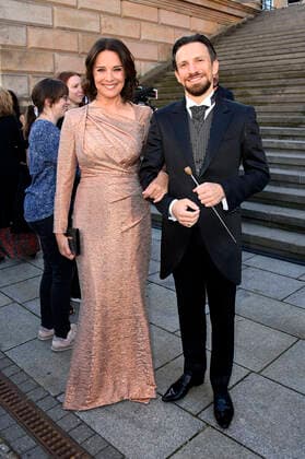 Desiree Nosbusch und Cornelius Meister bei der Verleihung des Opus Klassik 2021 im Konzerthaus am Gendarmenmarkt. Berlin, 10.10.2021
