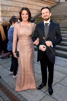 Desiree Nosbusch und Cornelius Meister bei der Verleihung des Opus Klassik 2021 im Konzerthaus am Gendarmenmarkt. Berlin, 10.10.2021