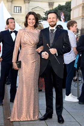 Desiree Nosbusch und Cornelius Meister bei der Verleihung des Opus Klassik 2021 im Konzerthaus am Gendarmenmarkt. Berlin, 10.10.2021