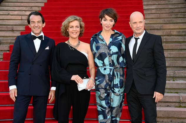 Hans-Werner Meyer, Ilka Brecht, Julia Koschitz und Christian Berkel bei der Verleihung des Opus Klassik 2021 im Konzerthaus am Gendarmenmarkt. Berlin, 10.10.2021