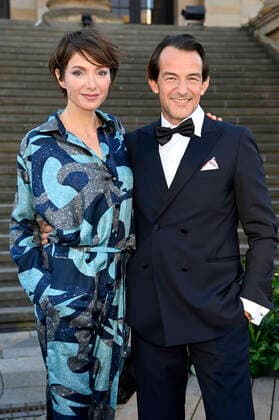 Julia Koschitz und Hans-Werner Meyer bei der Verleihung des Opus Klassik 2021 im Konzerthaus am Gendarmenmarkt. Berlin, 10.10.2021