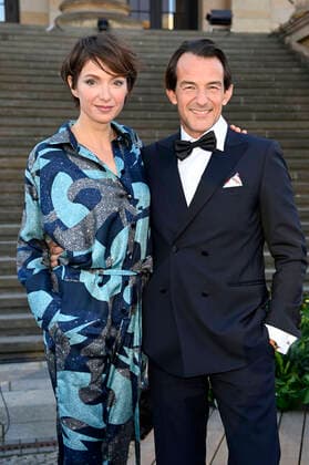 Julia Koschitz und Hans-Werner Meyer bei der Verleihung des Opus Klassik 2021 im Konzerthaus am Gendarmenmarkt. Berlin, 10.10.2021