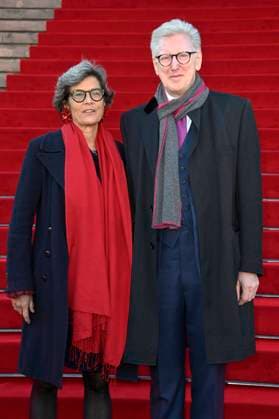 Theo Koll mit Ehefrau Franziska Castell bei der Verleihung des Opus Klassik 2021 im Konzerthaus am Gendarmenmarkt. Berlin, 10.10.2021