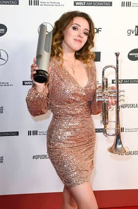 Lucienne Renaudin Vary bei der Verleihung des Opus Klassik 2021 im Konzerthaus am Gendarmenmarkt. Berlin, 10.10.2021