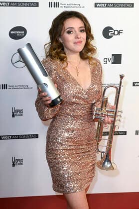 Lucienne Renaudin Vary bei der Verleihung des Opus Klassik 2021 im Konzerthaus am Gendarmenmarkt. Berlin, 10.10.2021