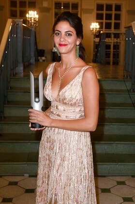 Fatma Said bei der Verleihung des Opus Klassik 2021 im Konzerthaus am Gendarmenmarkt. Berlin, 10.10.2021