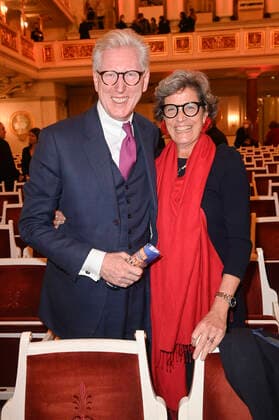 Theo Koll mit Ehefrau Franziska Castell bei der Verleihung des Opus Klassik 2021 im Konzerthaus am Gendarmenmarkt. Berlin, 10.10.2021
