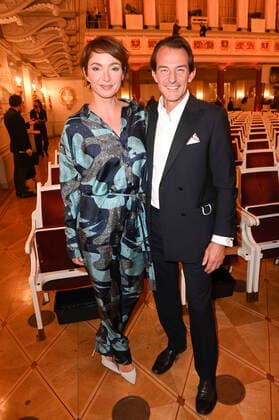 Julia Koschitz und Hans-Werner Meyer bei der Verleihung des Opus Klassik 2021 im Konzerthaus am Gendarmenmarkt. Berlin, 10.10.2021