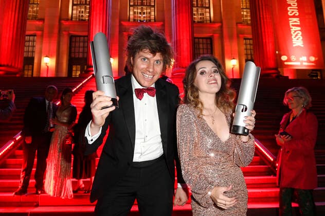 Joolz Gale und Lucienne Renaudin Vary bei der Verleihung des Opus Klassik 2021 im Konzerthaus am Gendarmenmarkt. Berlin, 10.10.2021