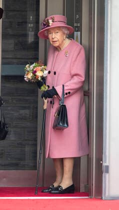 . 14 10 2021. Cardiff, United Kingdom. Queen Elizabeth II at the Opening Ceremony of the Sixth Session of the Senedd in Cardiff, Wales, United Kingdom.  xi-Imagesx IIM-22680-0043