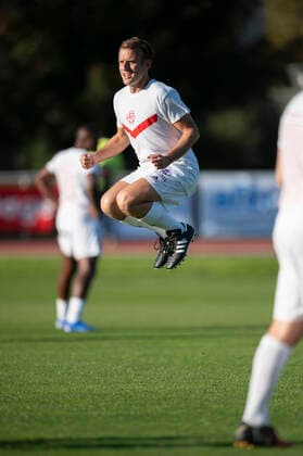 Emmanuel Macron - President de la Republique Francaise FOOTBALL : Match de Gala du Varietes Club de France - 14 10 2021 JBAutissier Panoramic 