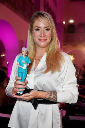 Franziska Böhler bei der Verleihung des 4. Iconista Award 2021 im Stadtbad Oderberger. Berlin, 14.10.2021